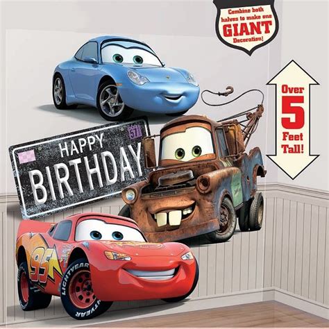 cars party ~ disney s wall car decoration crente