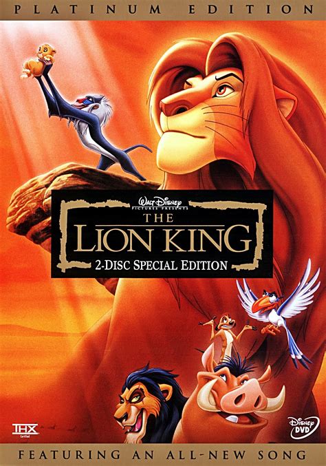 lion king  disc platinum edition disney dvd cover walt