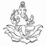 Coloring Pages Kids Ganesh Ganesha Colouring Easy Getcolorings Getdrawings Drawing A4 Choose Board sketch template