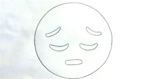 Cómo Dibujar Un Emoji Triste Para Niños Dibujo De Emoji Triste