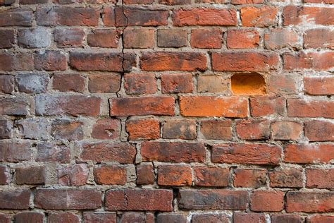 exposed brick wall  crumbling