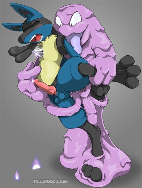 rule 34 anal blush darknek0gami furry grimer inflation lucario male