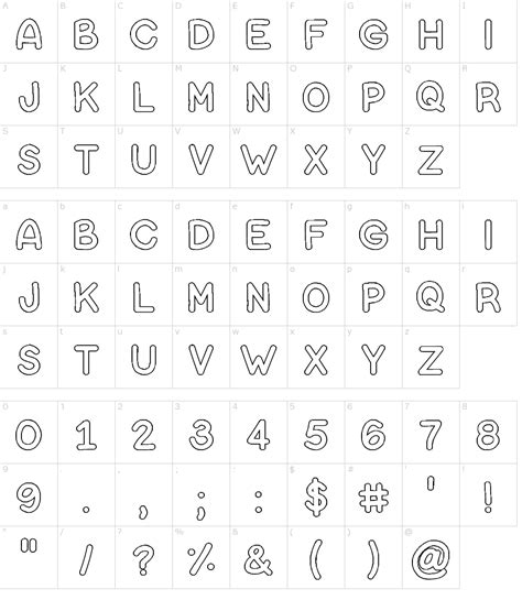 bubble letters font symbols vgwest