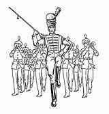 Marching Band Clipart Drum Major Parade Clip Coloring Drawing School High Pages Kids Instruments Cartoon Music Library Sketch Mum Cliparts sketch template