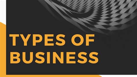 types  businesses explained business classification