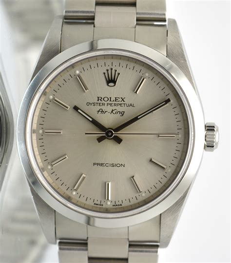 rolex  air king precision full set mint  polished  serial awadwatches