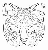 Masker Jachtluipaard Categorieën sketch template
