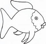 Fish Rainbow Template Coloring Crafts Knutselen sketch template
