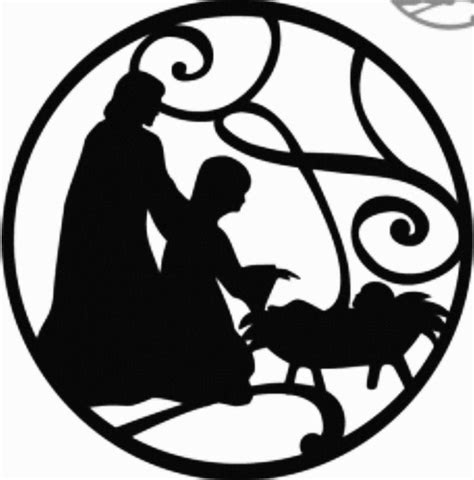 nativity clipart silhouette    clipartmag