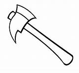 Ax Coloring Pages Color Hatchet Coloringcrew Gif Clipart sketch template