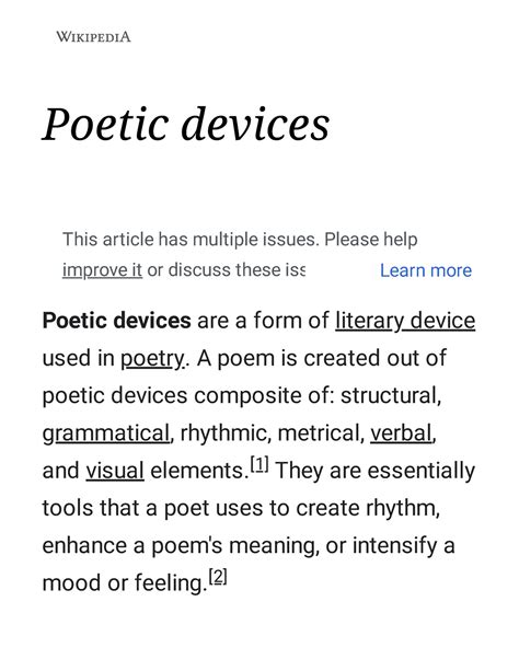 poetic devices  poetic devices poetic devices   form