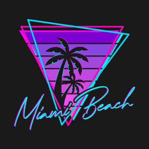 retro miami beach vintage  beach gift retro  shirt teepublic