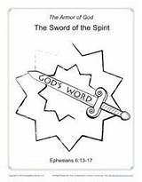 Armor Sword Espada Biblia sketch template