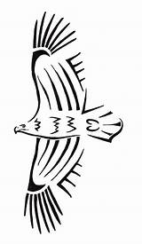 Polynesian Hawk sketch template