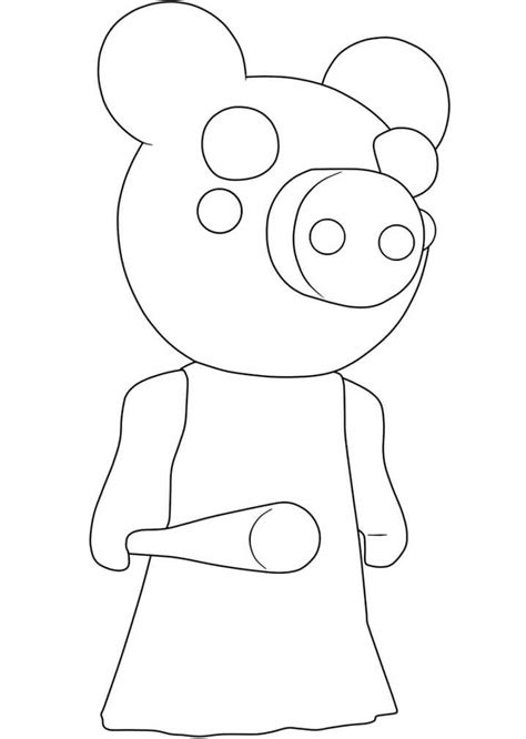 piggy roblox  coloring page  printable coloring pages  kids