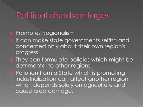 ppt advantages and disadvantages of federalism