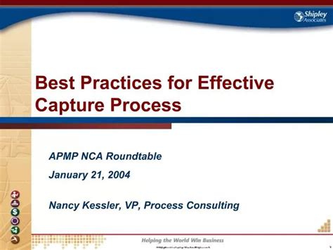 practices  effective capture process powerpoint