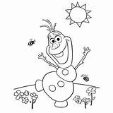 Olaf Coloring Pages Getdrawings Frozen sketch template