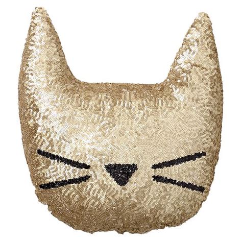 The Emily And Meritt Sequin Cat Pillow Pbteen
