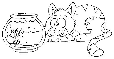 cat  fish coloring page coloringcom