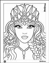 Coloring Pages Women Beautiful Adults Woman Cute Beauty People Colouring Color Printable Girls Halloween Mandala Getdrawings Getcolorings Print Abstract Choose sketch template