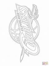 Cavaliers Cavs Browns Heat Silhouette Pistons Getdrawings Supercoloring Clevland Fois Imprimé Descobre Logotipo sketch template