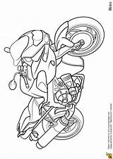 Motocross Colorier sketch template