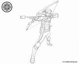 Coloring Hawkeye Pages Lineart Printable Kids Adults sketch template