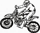 Coloring Pages Bikes Motocross Dirt Popular sketch template