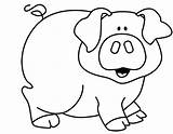 Cerdo Colorear Pig Cerdito Granja Cerdos Domesticos Sencillos Cerditos Desenho Porco Facilisimo Animalitos Maestra Animada Bordar Fichas Cochino Molde Coloringareas sketch template