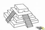 Draw Ziggurat Mesopotamia Drawings Coloring Step Drawingnow Steps sketch template
