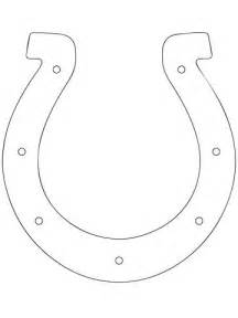 horseshoe outline coloring page  printable coloring pages