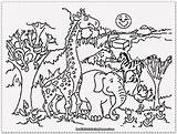 Zoo Coloring Pages Animals Animal Printable Library Clipart sketch template