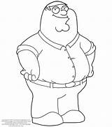 Peter Guy Family Coloring Pages Griffin Printable Characters Cartoon Draw Drawing Gangster Step Kids Stewie Colouring Sheets Drawings Cleveland Show sketch template