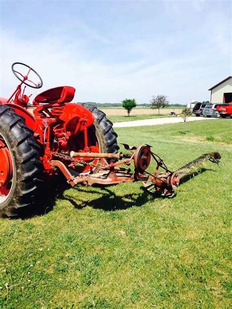 ih   pt fast hitch sickle mower tractor implements farmall tractors deering red tractor