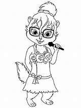 Chipettes sketch template