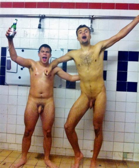 public shower men naked in locker room