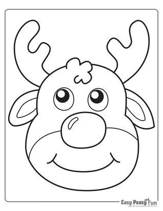 simple coloring pages  christmas