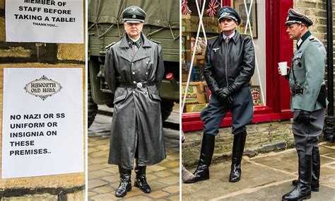 nazi enthusiasts defy ban on ss uniforms at world war two themed