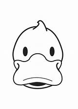 Duck Head Coloring Large sketch template