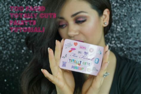 eyeshadow tutorial with the too faced totally cute palette youtube