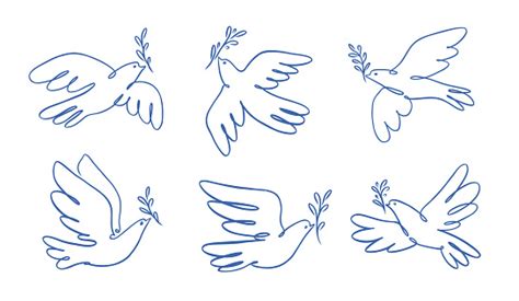 friedenstaube mit olivenzweigsymbol vogelsymbol des friedens und der