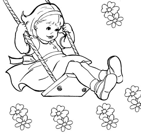 swing coloring  swing coloring