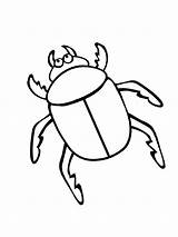 Escarabajo Dibujosparaimprimir Insectos Imágenes Colorea Kever Coloración Otras sketch template