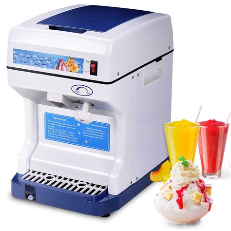 Electric Ice Shaver Machine Tabletop Shaved Ice Crusher Ice Snow Cone