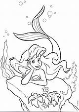 Ariel Coloring Disney Pages Princess Walt Characters Fanpop sketch template