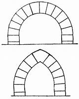 Roman Architecture Arches Arch Ancient Rome Coloring Template Greek Drawings Sketch Sketches Columns Pages Doric sketch template