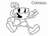 Cuphead Coloring Pages Printable Draw Print Line Sheets Scribblefun Cartoon Kids sketch template