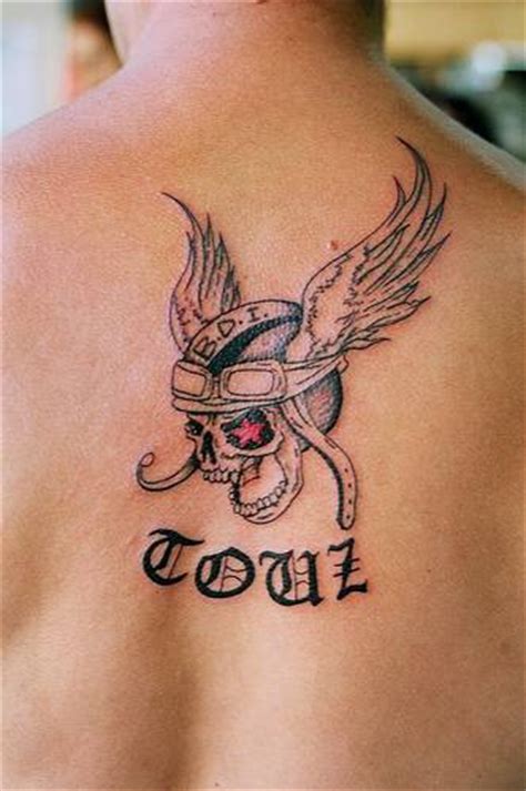 Winged Skull In Pilot Helmet Tattoo Tattooimages