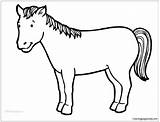 Pages Horse Coloring Cute Kids Color Online Adults Printable Print Cartoon Coloringpagesonly sketch template